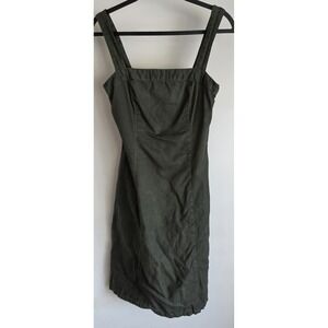 Project Basic Sleeveless Mini Dress Size 44 Green Solid Casual Sundress Gown